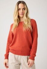 KnowledgeCotton Apparel KnowledgeCotton, Crew Neck Sweater, burnt brick, S