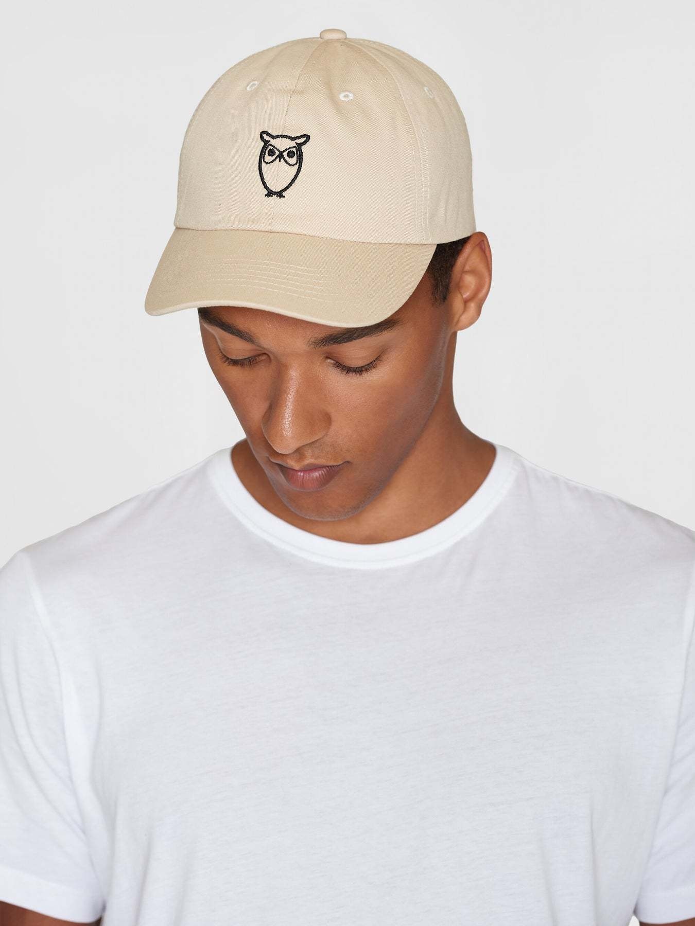 KnowledgeCotton Apparel KnowledgeCotton, Twill Logo Cap, light feather gray, L/XL