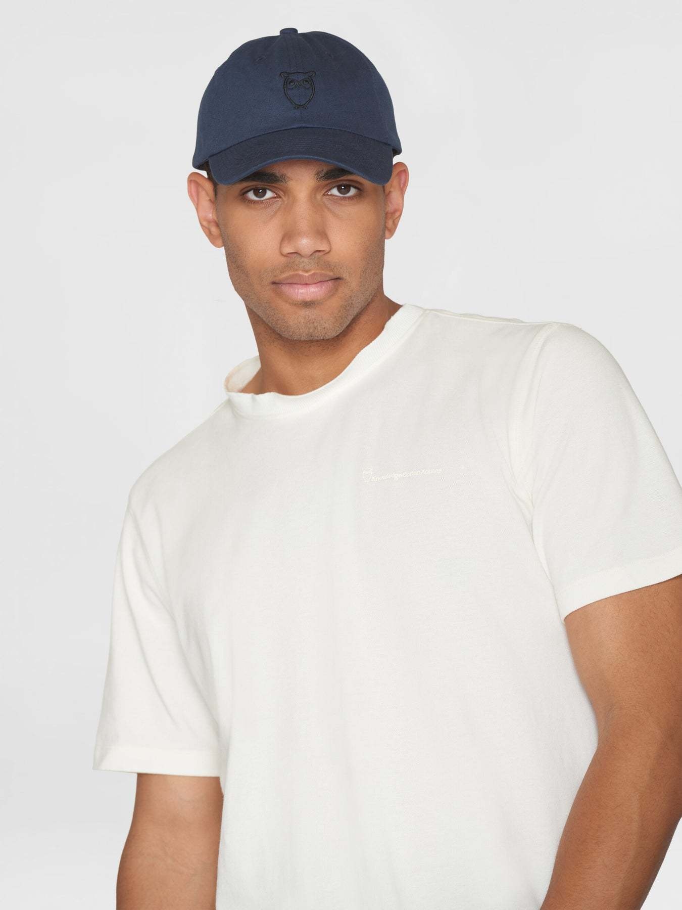KnowledgeCotton Apparel KnowledgeCotton, Twill Logo Cap, total eclipse, L/XL