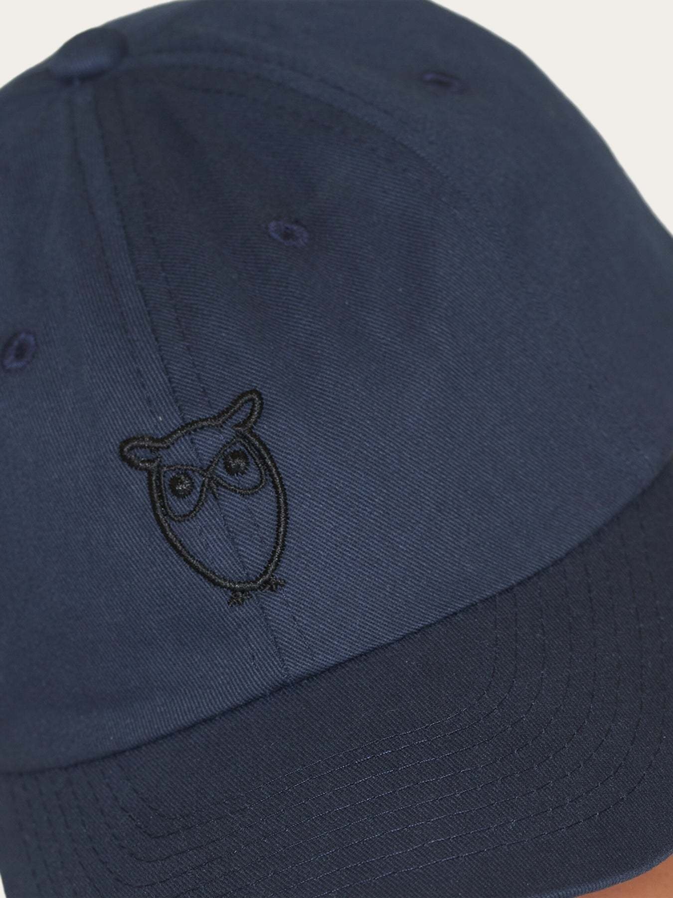 KnowledgeCotton Apparel KnowledgeCotton, Twill Logo Cap, total eclipse, L/XL