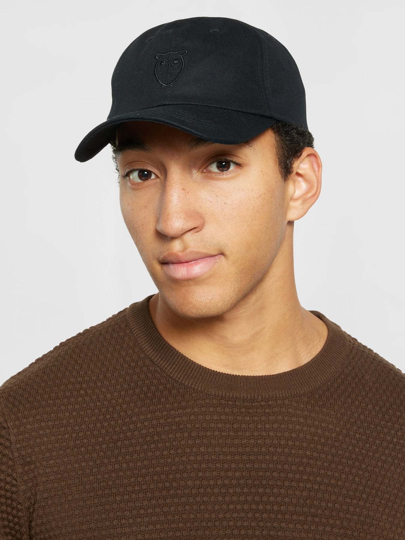 KnowledgeCotton Apparel KnowledgeCotton, Twill Logo Cap, black jet, L/XL