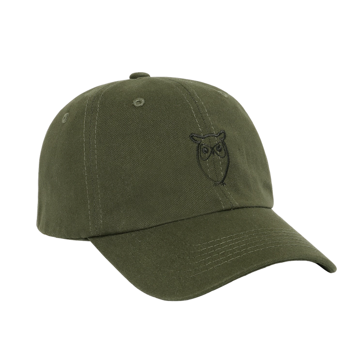KnowledgeCotton Apparel KnowledgeCotton, Twill Logo Cap, forest night, L/XL