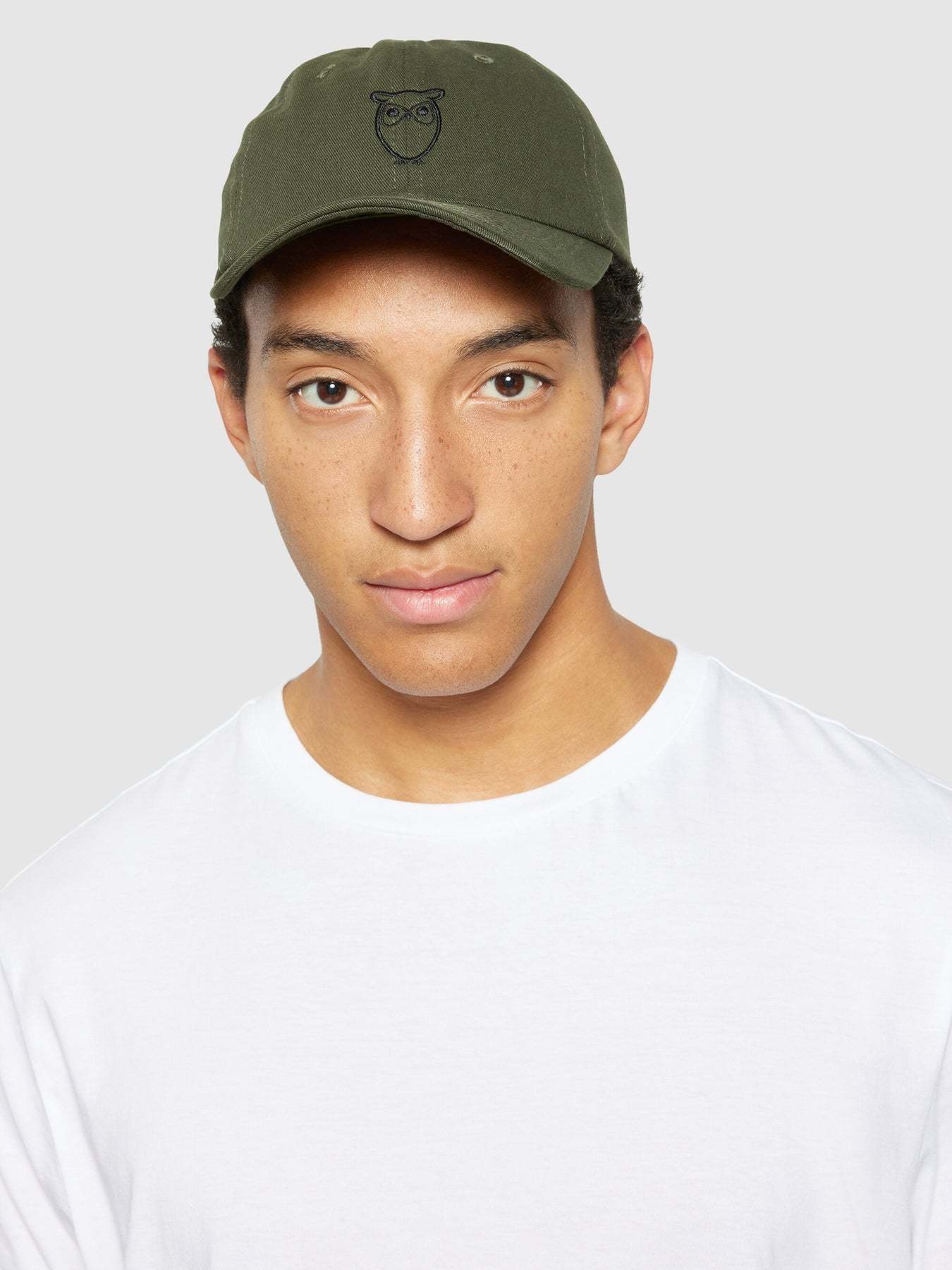 KnowledgeCotton Apparel KnowledgeCotton, Twill Logo Cap, forest night, L/XL