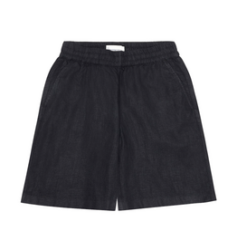 KnowledgeCotton Apparel KnowledgeCotton, Posey Wide Linen Shorts, black jet, M