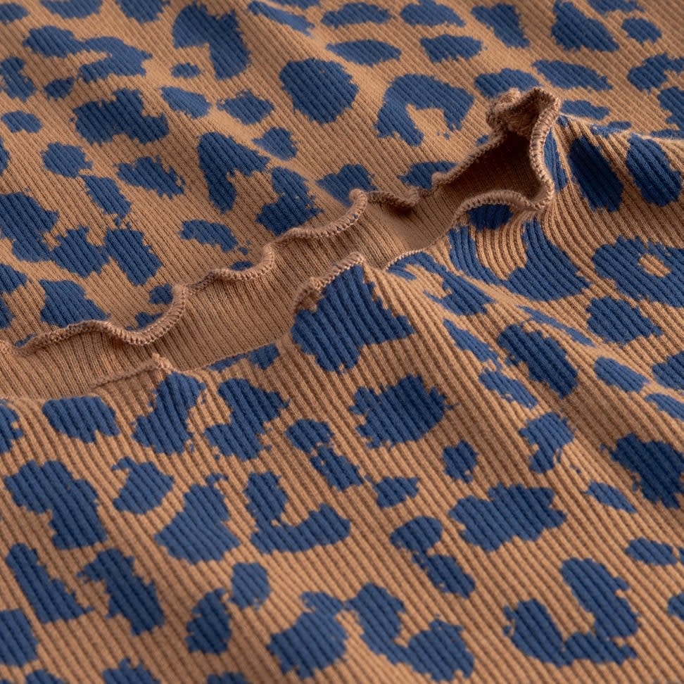 Dedicated Dedicated, Rib Top Ryd, Leopard, brown, M
