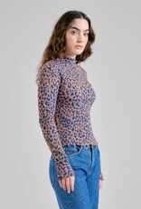 Dedicated Dedicated, Rib Top Ryd, Leopard, brown, XS