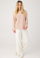 KnowledgeCotton Apparel KnowledgeCotton, Stripe LS T-Shirt, red, L