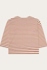 KnowledgeCotton Apparel KnowledgeCotton, Stripe LS T-Shirt, red, M