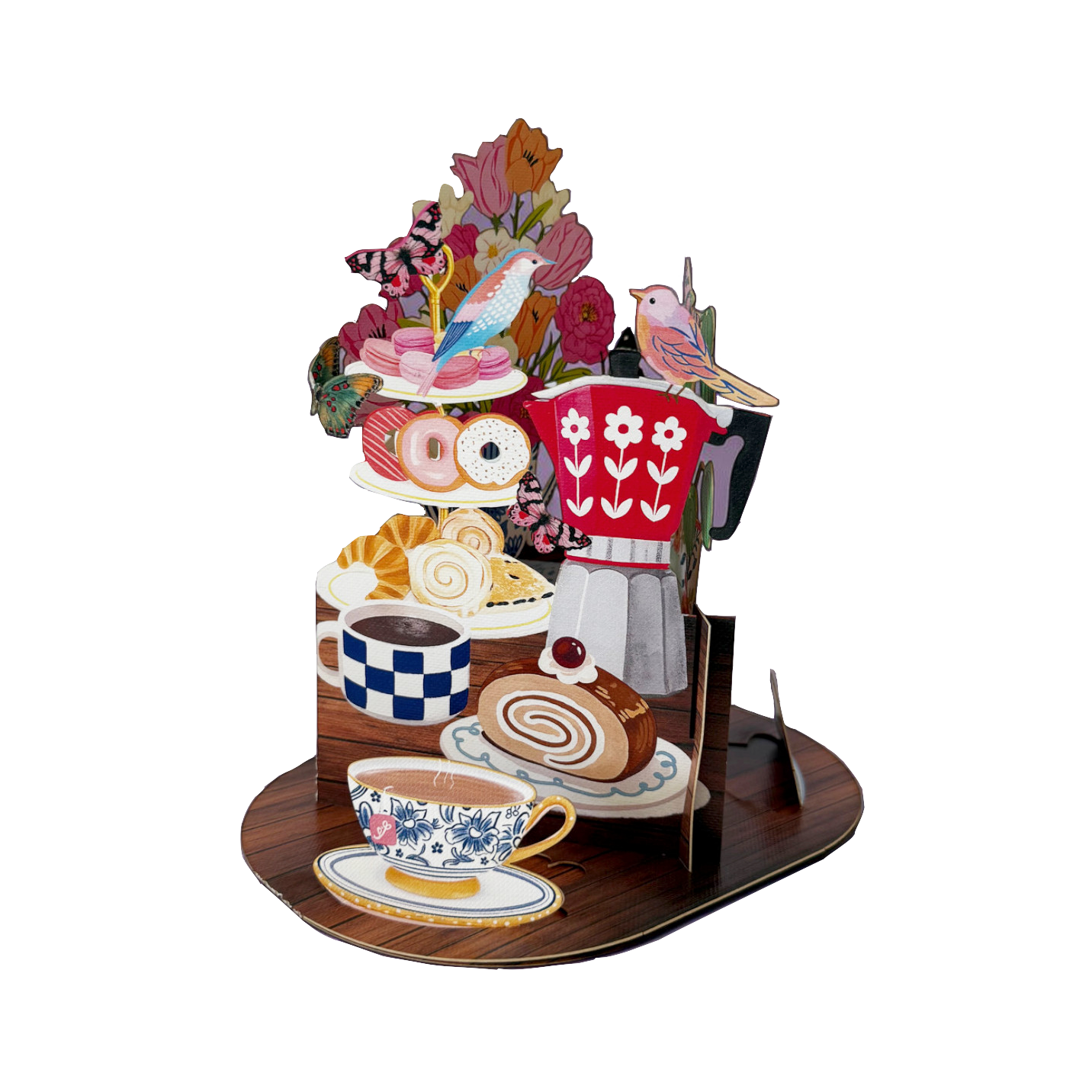 Alljoy Alljoy, Pop Up Card, tea and treats