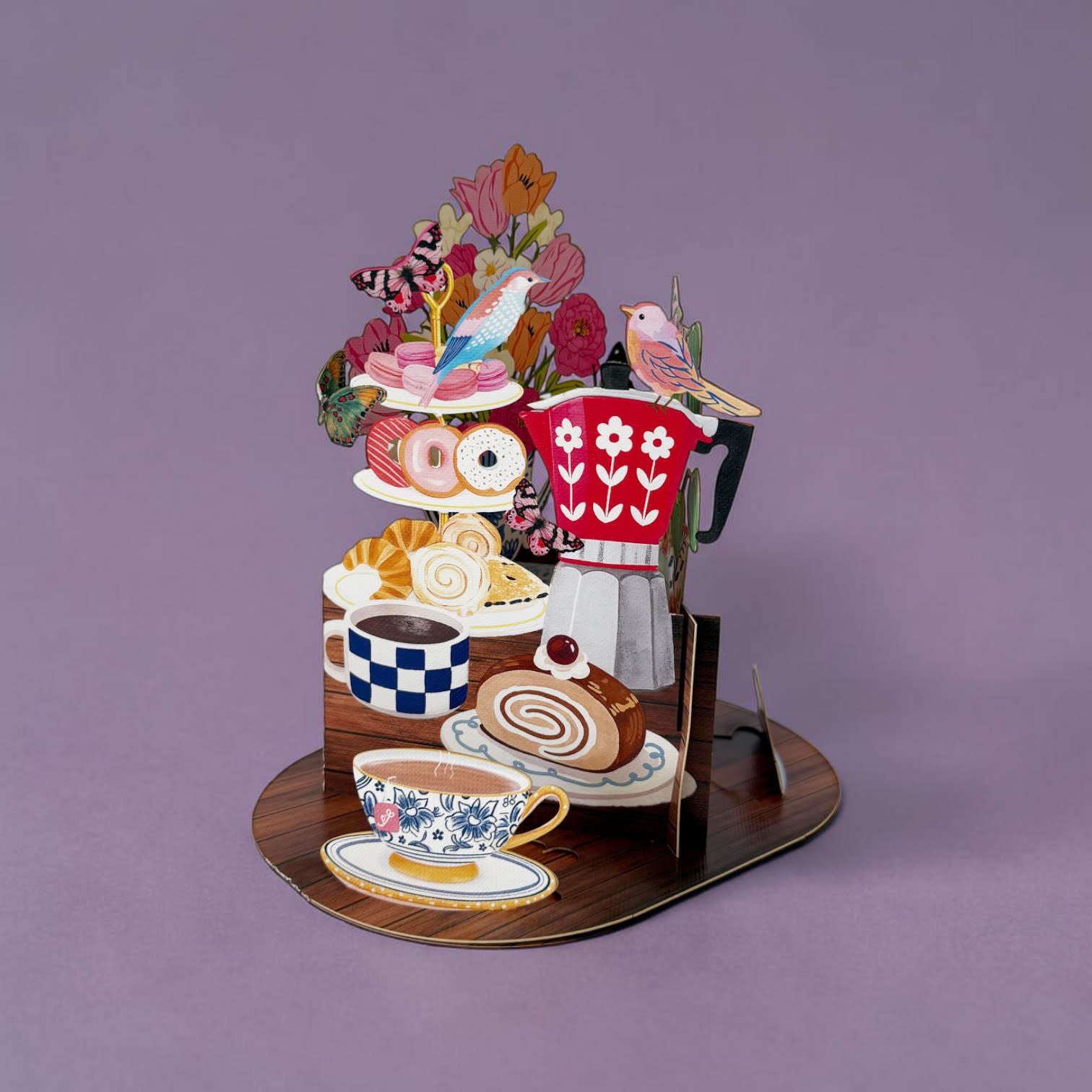 Alljoy Alljoy, Pop Up Card, tea and treats