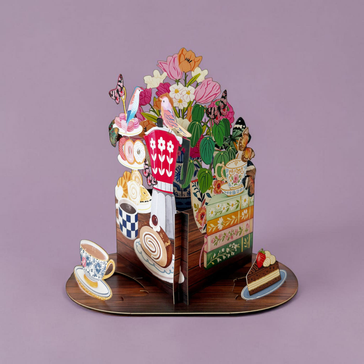 Alljoy Alljoy, Pop Up Card, tea and treats
