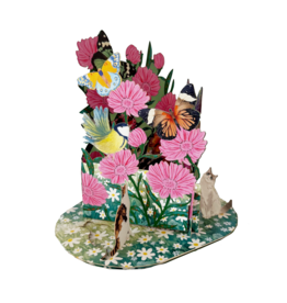 Alljoy Alljoy, Pop Up Card, butterfly garden