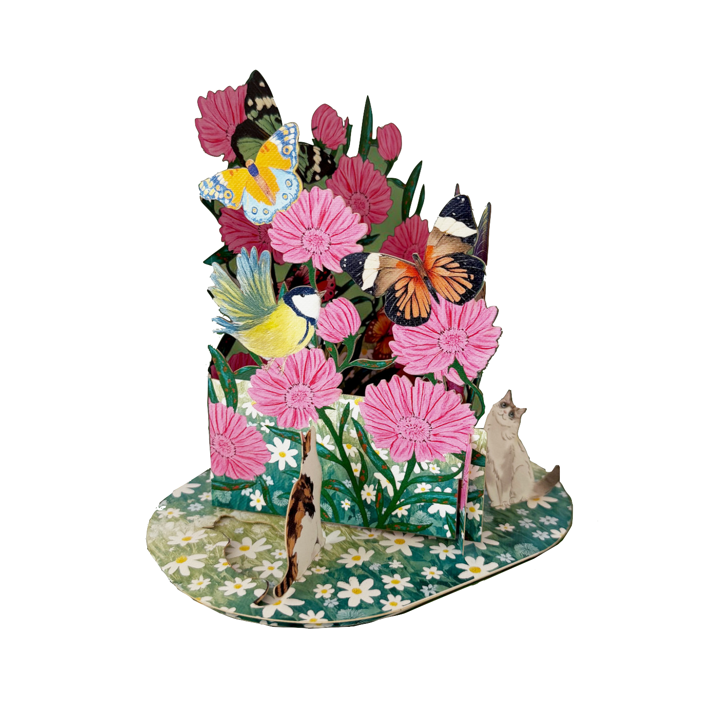 Alljoy Alljoy, Pop Up Card, butterfly garden
