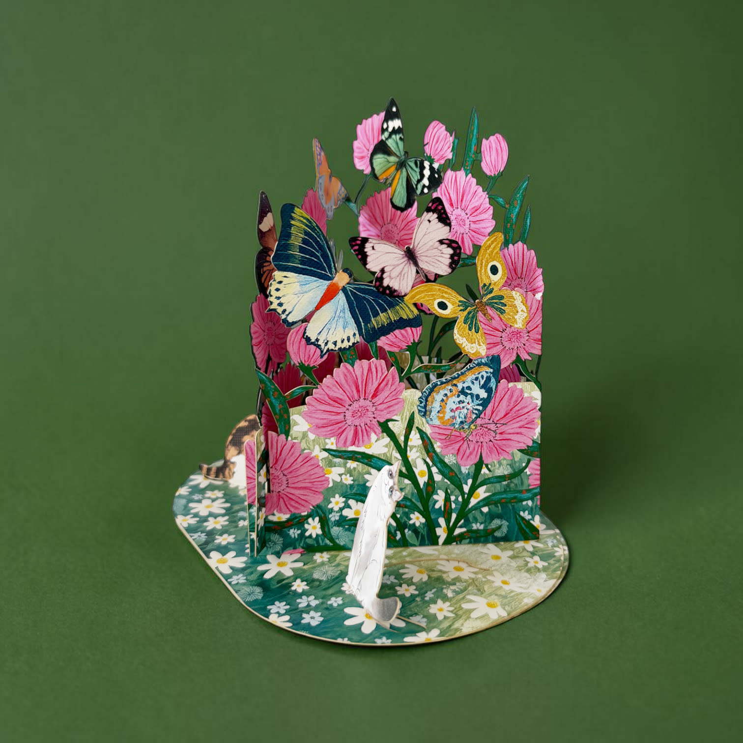 Alljoy Alljoy, Pop Up Card, butterfly garden