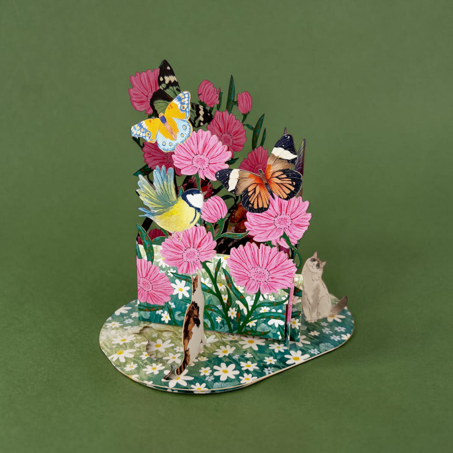 Alljoy Alljoy, Pop Up Card, butterfly garden