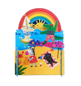Alljoy Alljoy, Pop Up Card, summer beach