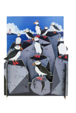 Alljoy Alljoy, Pop Up Card, puffins