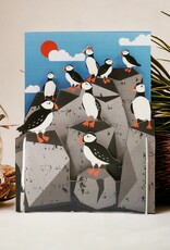 Alljoy Alljoy, Pop Up Card, puffins
