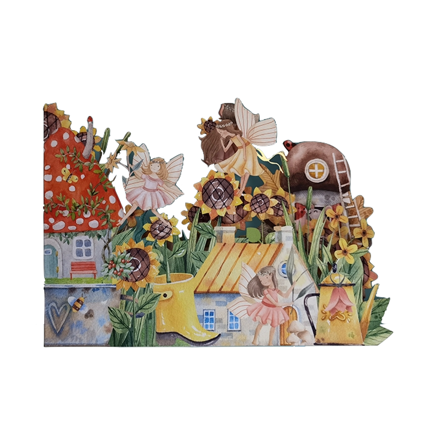 Alljoy Alljoy, Pop Up Card, fairy kids