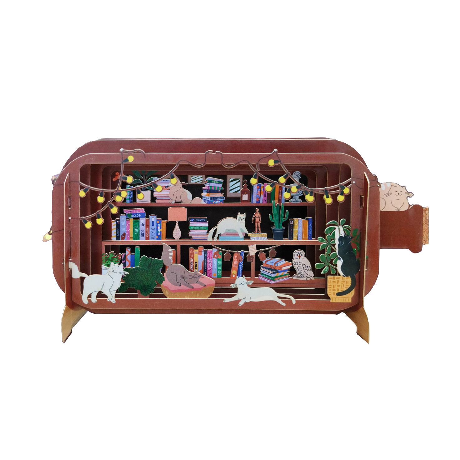 Alljoy Alljoy, Message in a Bottle, cat library