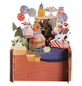 Alljoy Alljoy, Pop Up Card, kids birthday cat