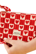 Maison Augustin Maison Augustin, Small Heart Pouch, ruby