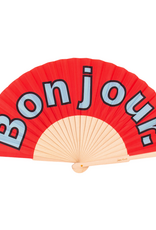 Helio Ferretti Helio Ferretti, Fan "Bonjour",  red