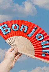 Helio Ferretti Helio Ferretti, Fan "Bonjour",  red