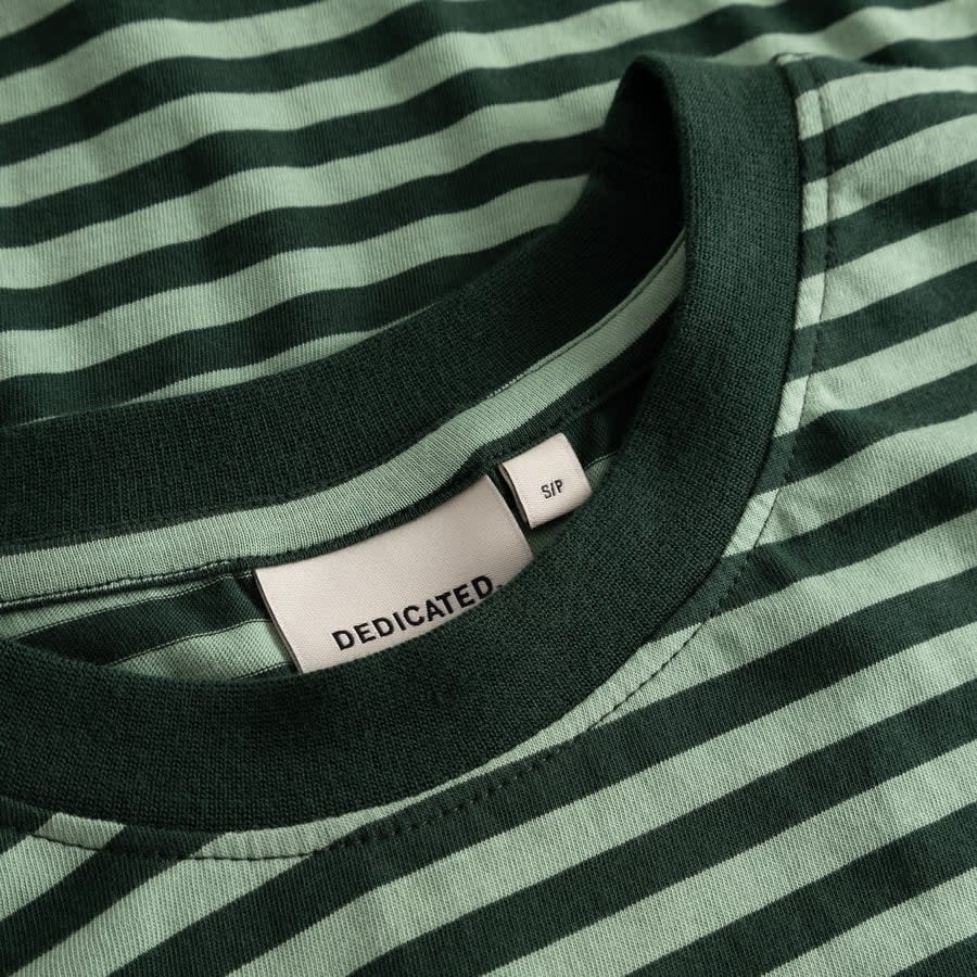 Dedicated Dedicated, Vadstena Stripes, dark green/granite green, M