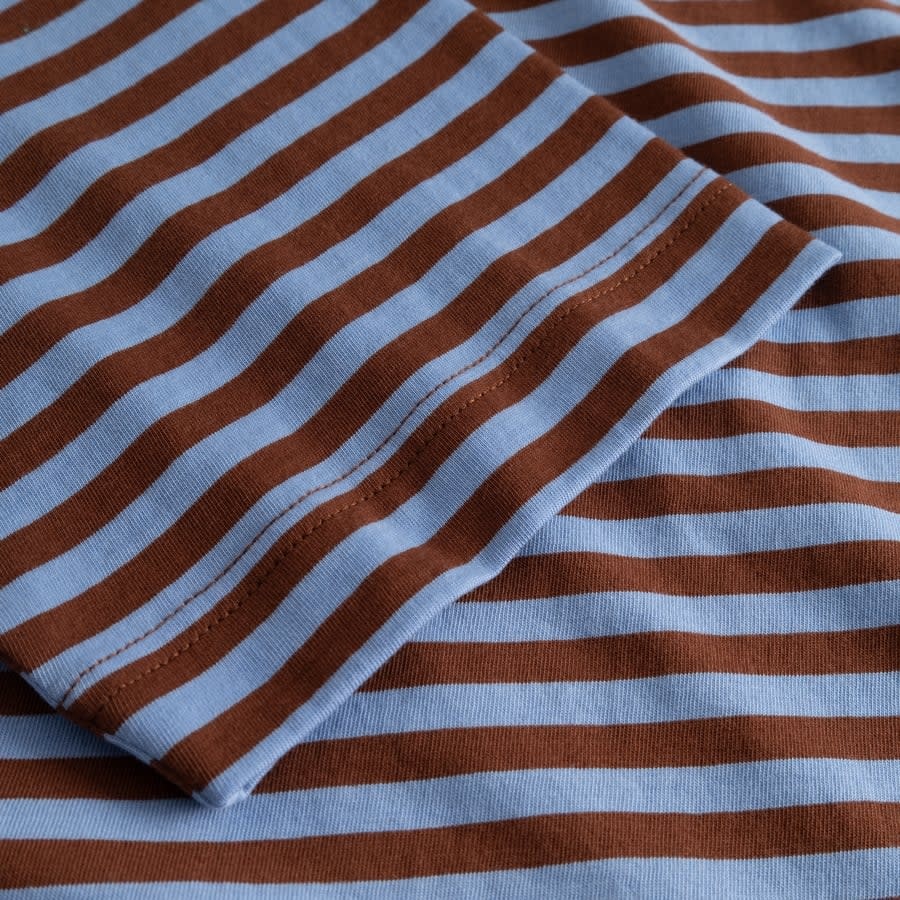 Dedicated Dedicated, Vadstena Stripes, cappuccino/cornflower, L