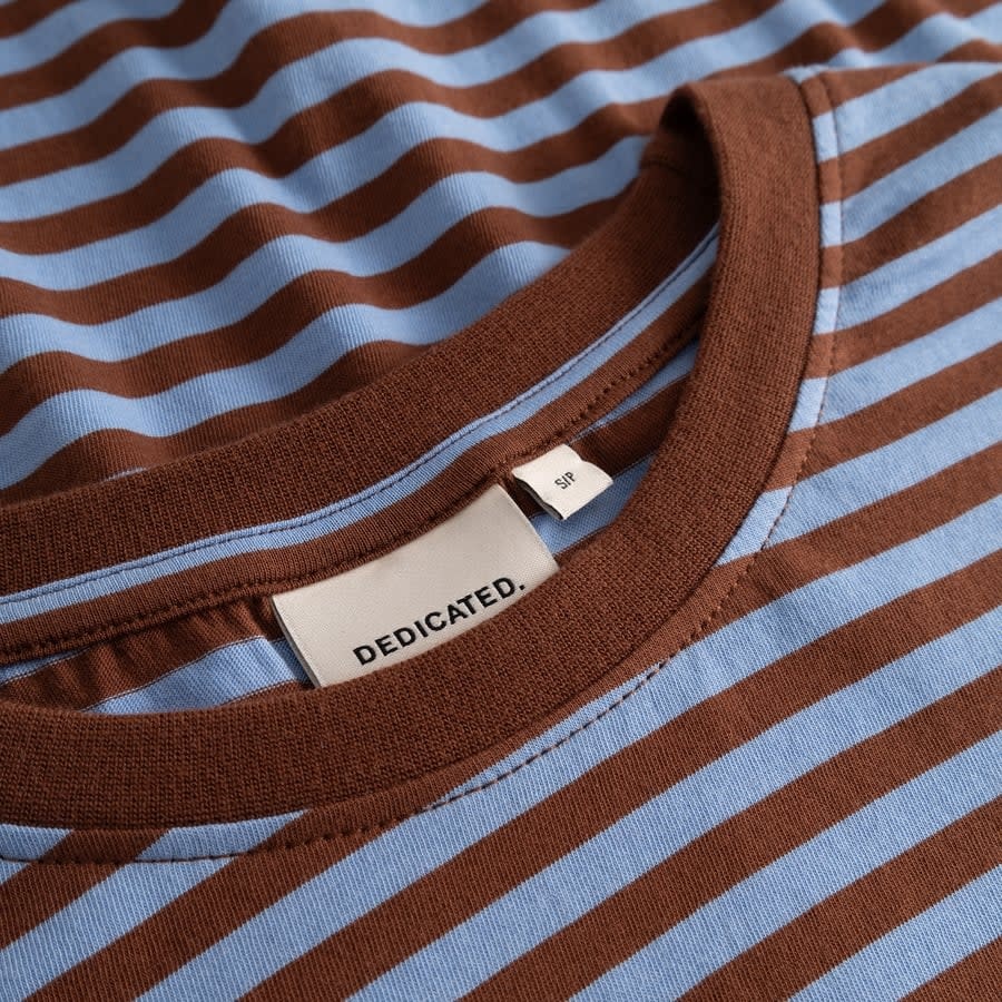 Dedicated Dedicated, Vadstena Stripes, cappuccino/cornflower, M
