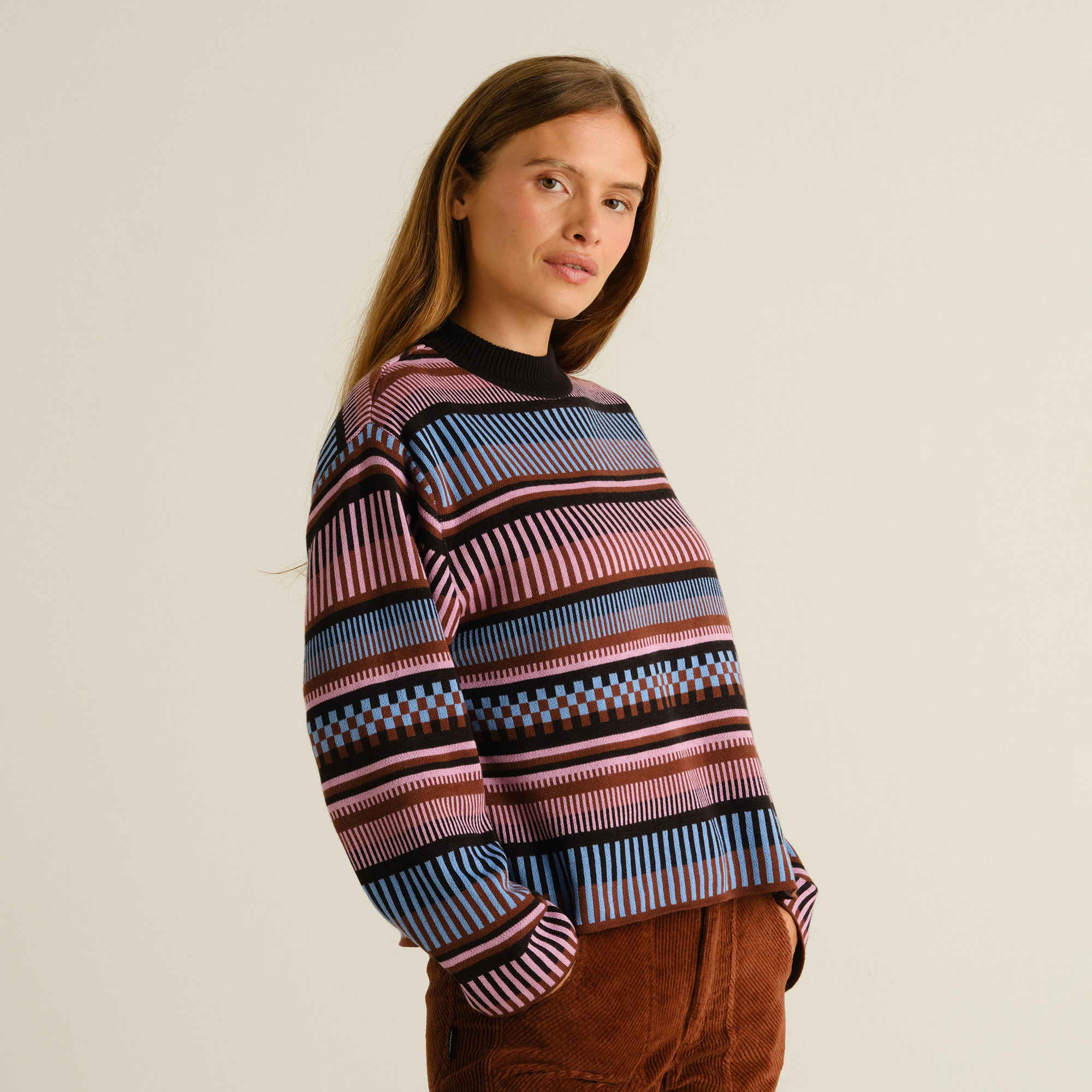 Dedicated Dedicated, Sweater Limhamn Stripe, multi color, S