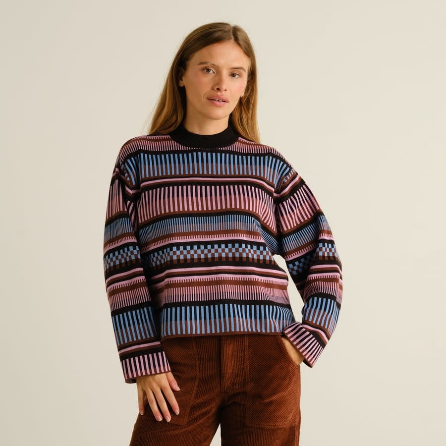 Dedicated Dedicated, Sweater Limhamn Stripe, multi color, XS