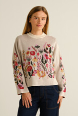 Dedicated Dedicated, Sweater Limhamn Flower, whitecap gray, L