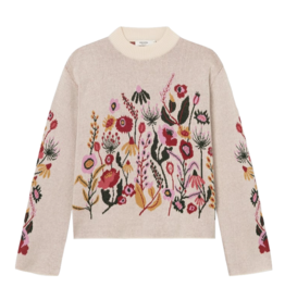 Dedicated Dedicated, Sweater Limhamn Flower, whitecap gray, M