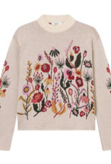 Dedicated Dedicated, Sweater Limhamn Flower, whitecap gray, XS