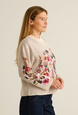 Dedicated Dedicated, Sweater Limhamn Flower, whitecap gray, XS