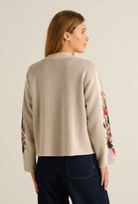 Dedicated Dedicated, Sweater Limhamn Flower, whitecap gray, XS