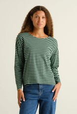 Dedicated Dedicated, Humledal Stripes, dark green/granite green, XS