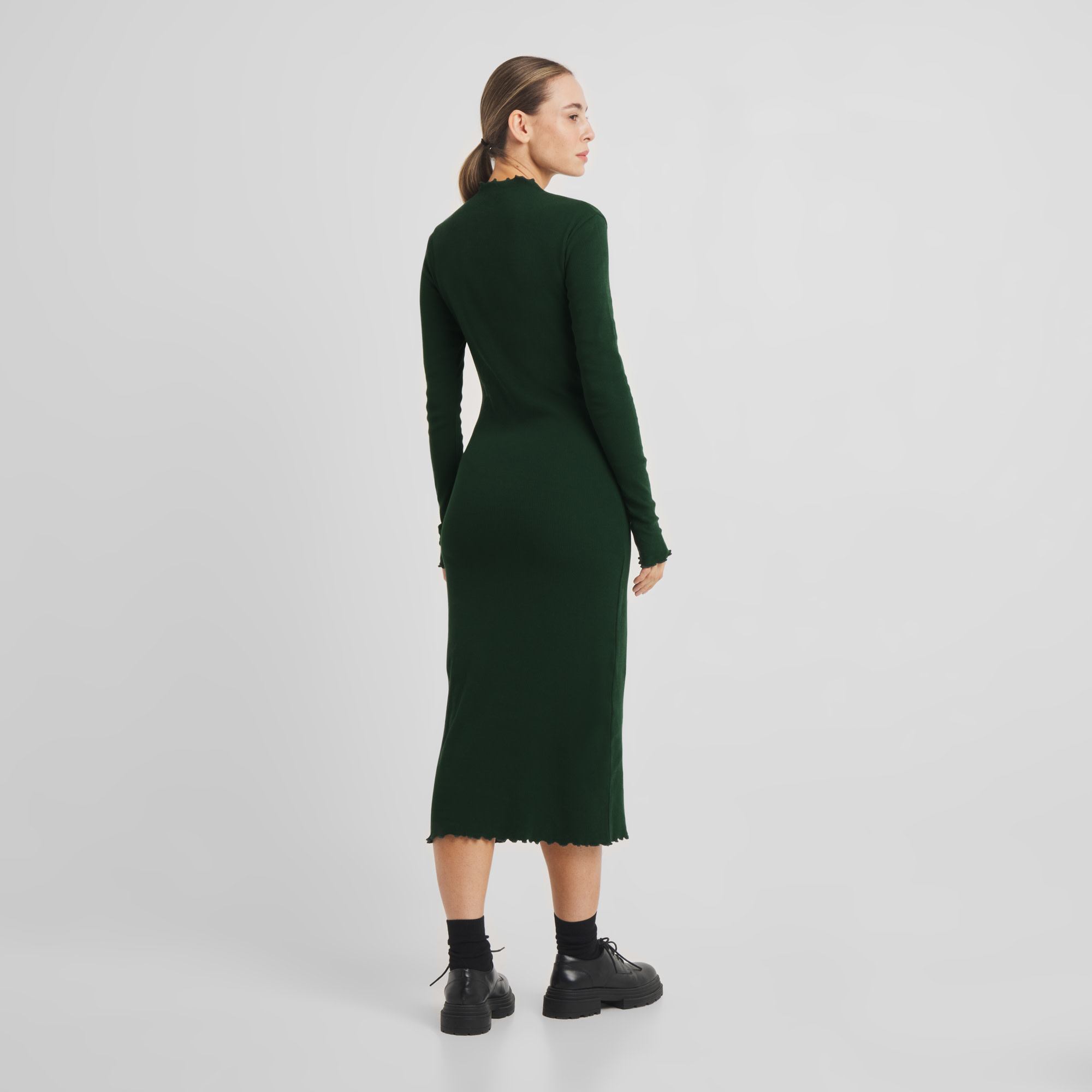 Dedicated Dedicated, Rib Dress Lofta, pine grove, S