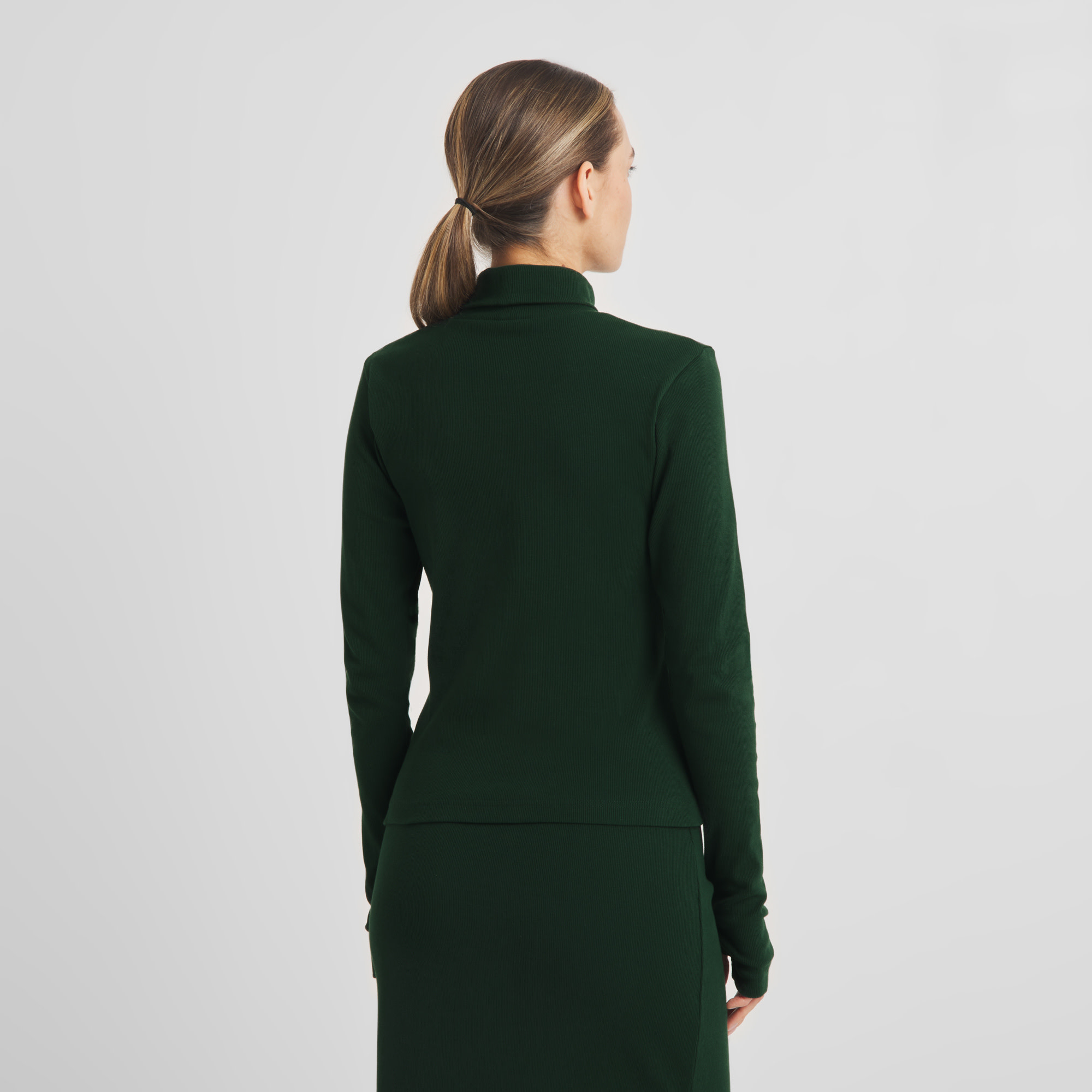 Dedicated Dedicated, Malma LS Rib Top, pine grove, L