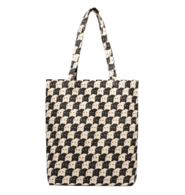 Dedicated Dedicated, Tote Bag Torekov Pepita Cats, off-white