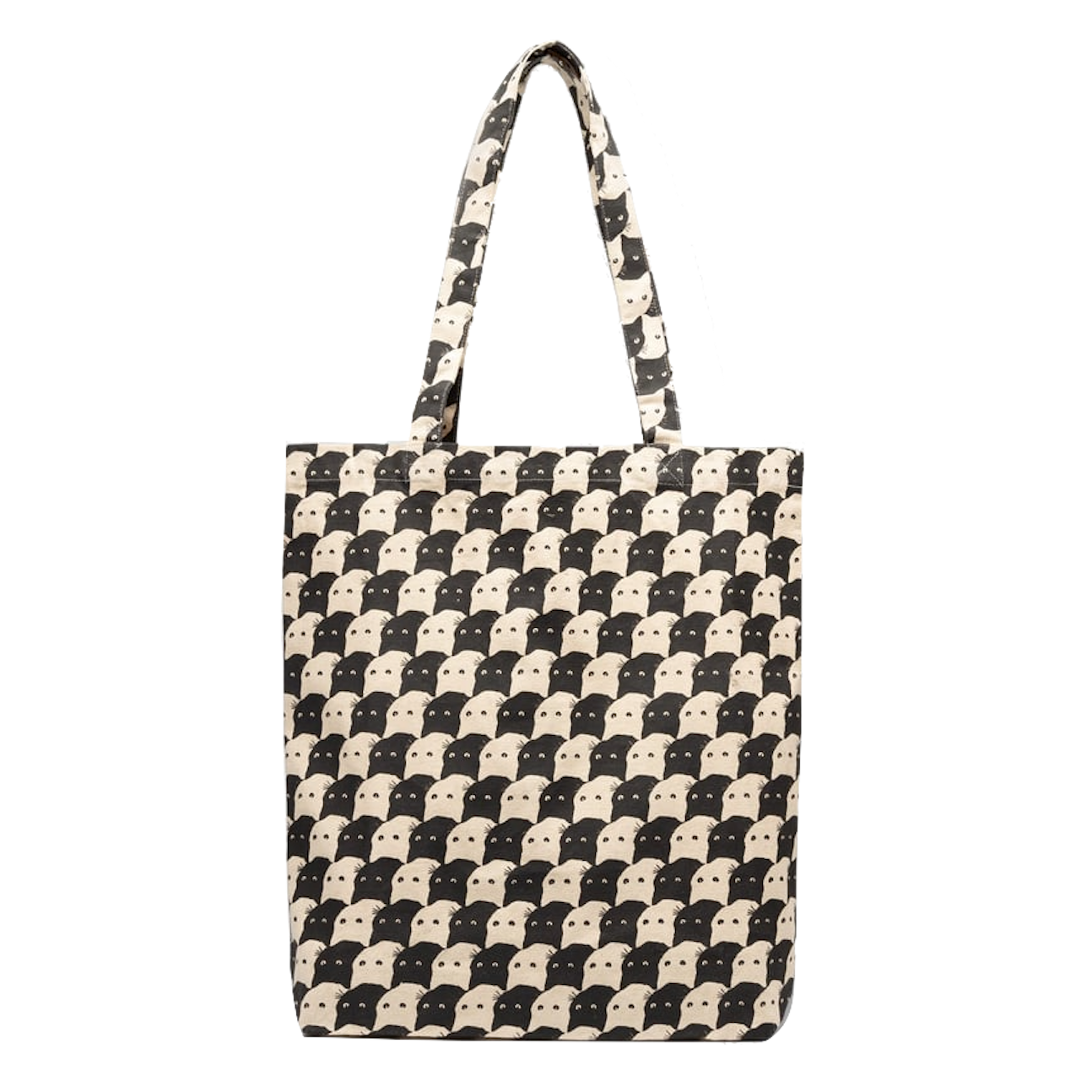 Dedicated Dedicated, Tote Bag Torekov Pepita Cats, off-white