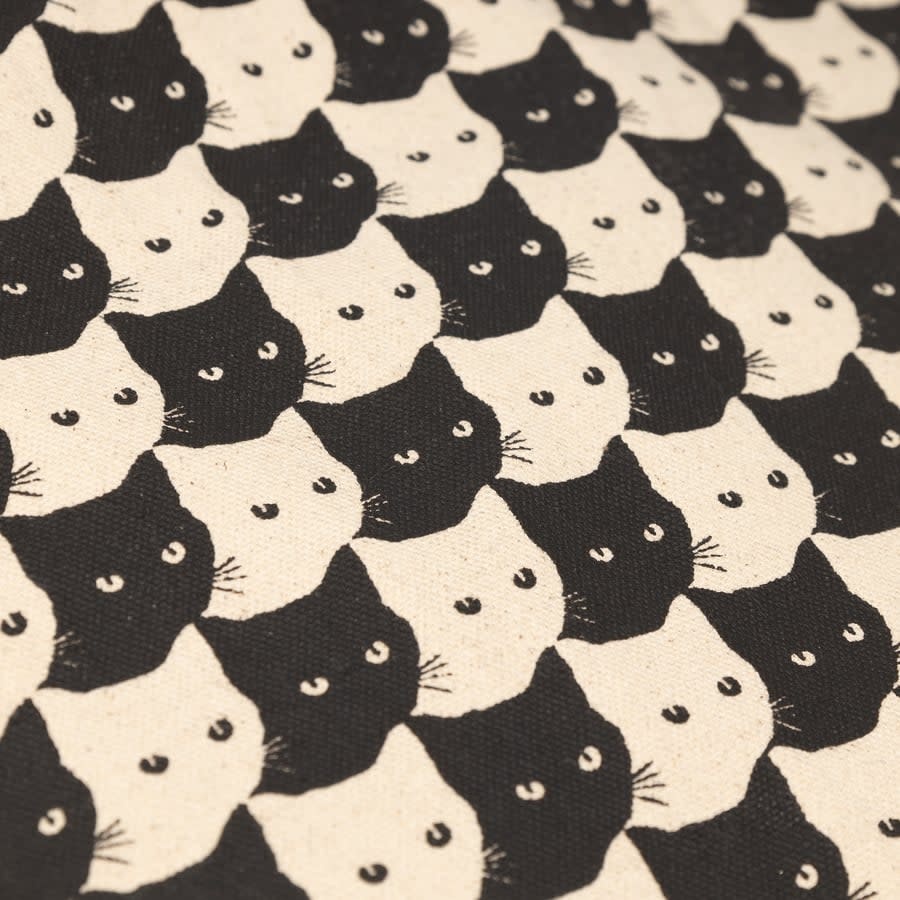 Dedicated Dedicated, Tote Bag Torekov Pepita Cats, off-white