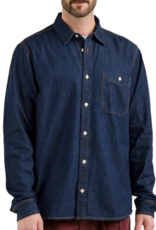 Dedicated Dedicated, Shirt Lunnevik Denim, dark blue, XL