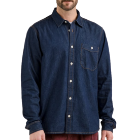 Dedicated Dedicated, Shirt Lunnevik Denim, dark blue, XL