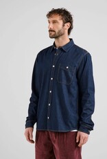 Dedicated Dedicated, Shirt Lunnevik Denim, dark blue, S