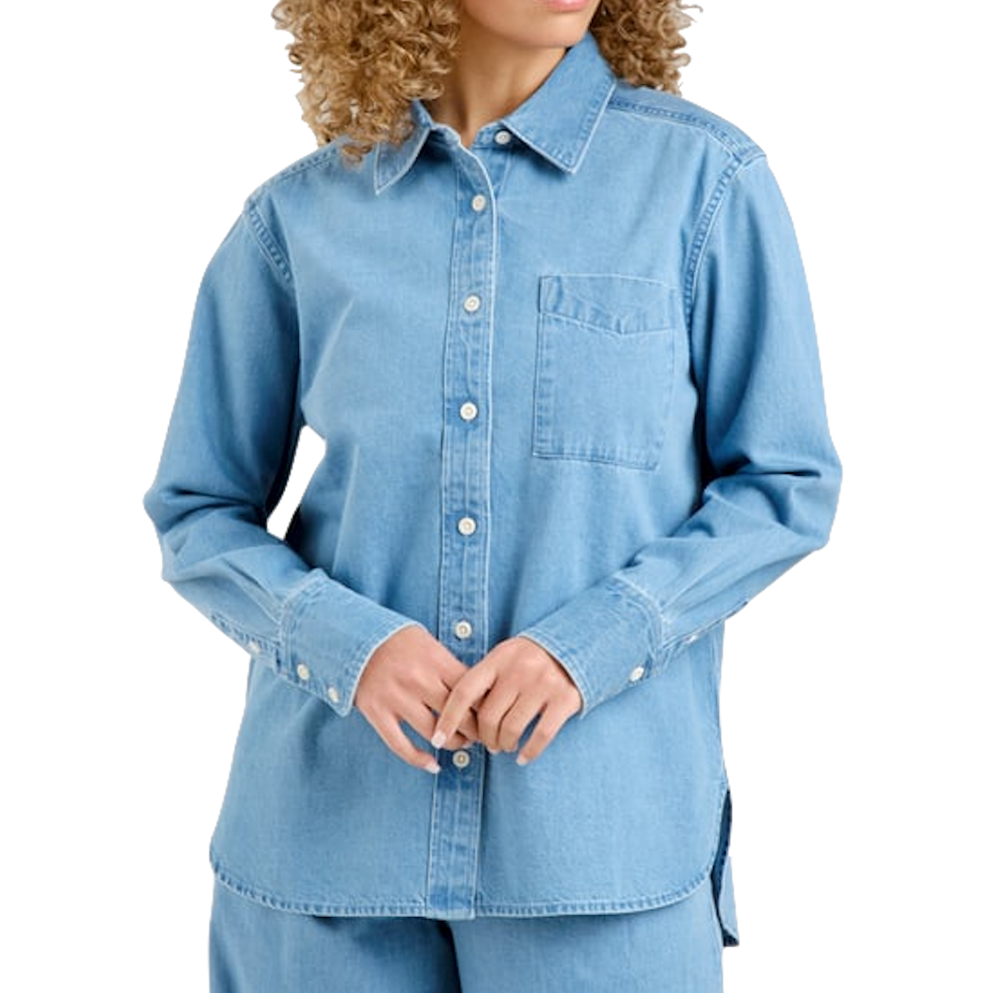 Dedicated Dedicated, Shirt Hult Denim, light blue, M
