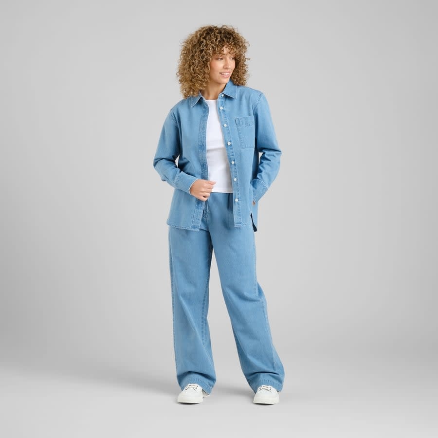 Dedicated Dedicated, Shirt Hult Denim, light blue, M