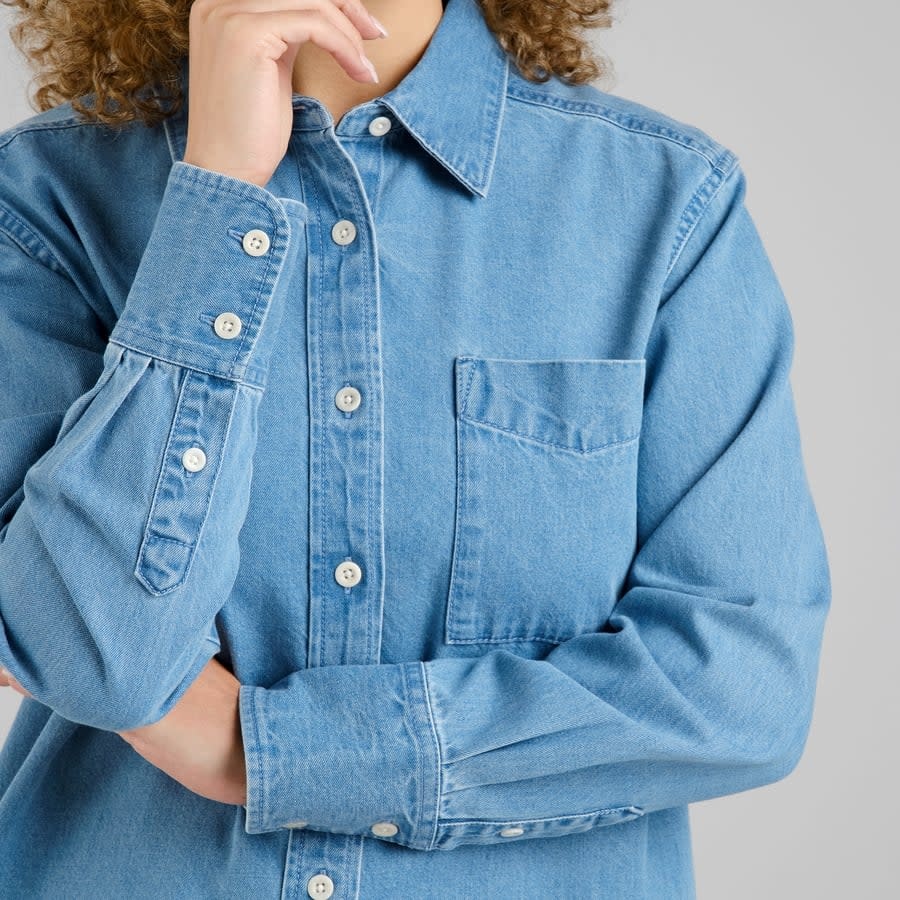 Dedicated Dedicated, Shirt Hult Denim, light blue, XS